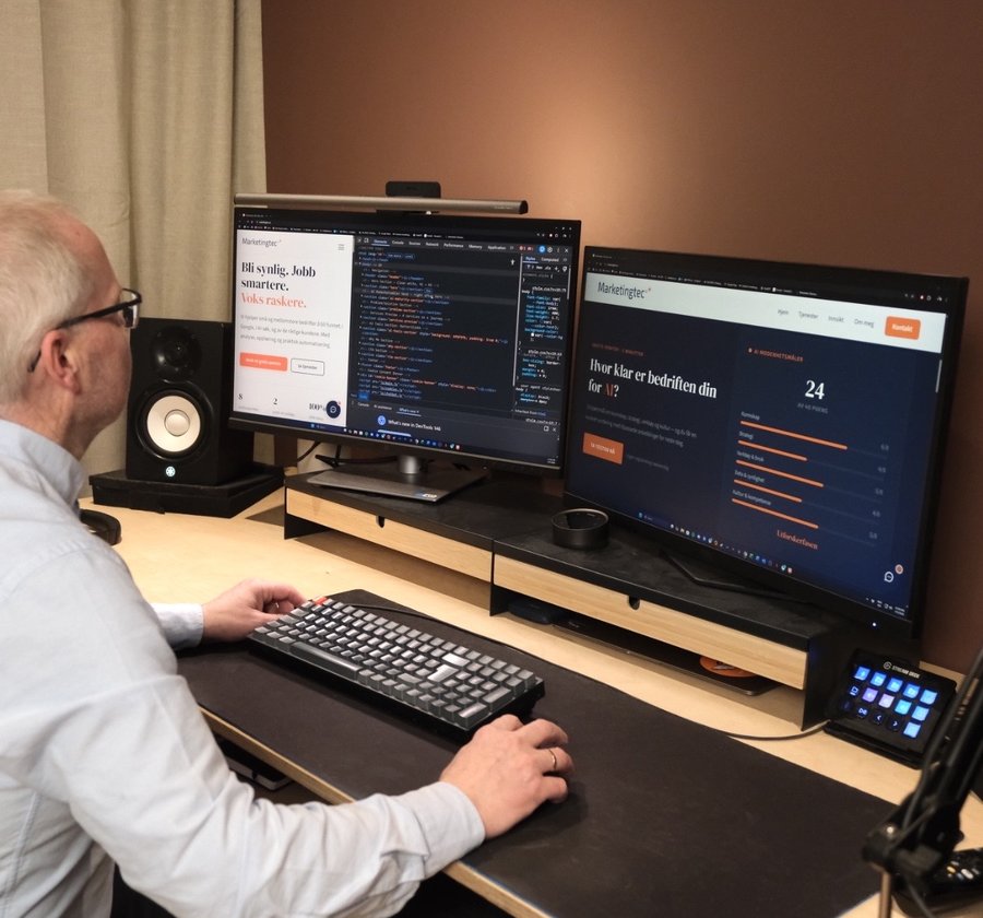 Ole Horstad i arbeid med Marketingtec
